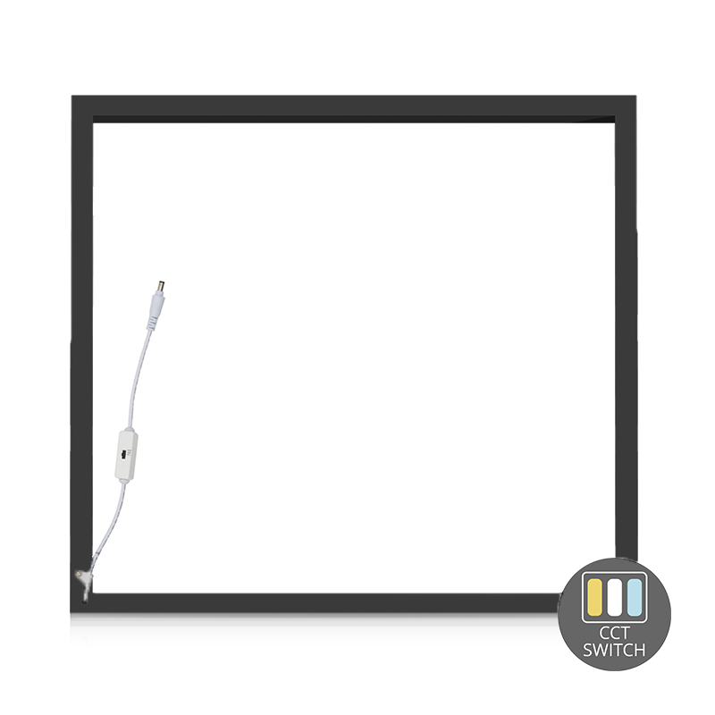 Led Frame Paneel 60X60CM - 32W - CCT-Switch - Zwart - Outledtl.nl